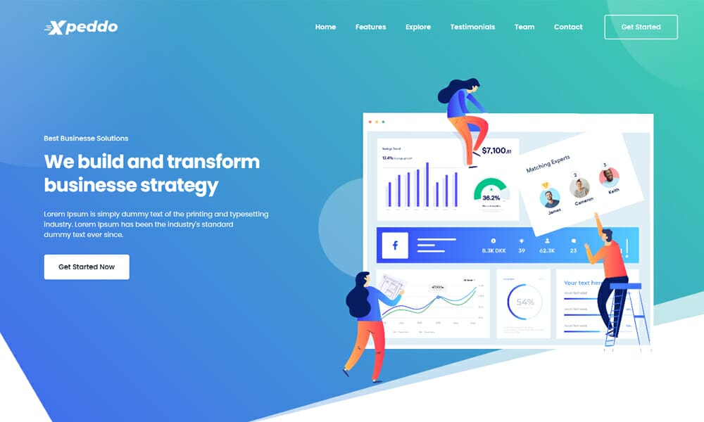 Xpeedo - Bootstrap 5 HTML Landing Page Template