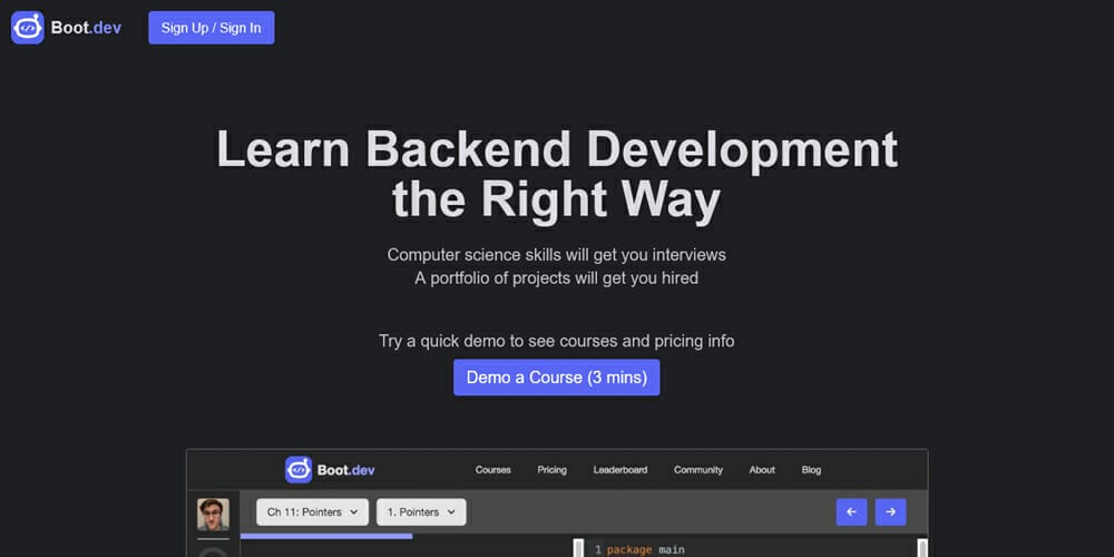 Coding Practice Sites for Beginners & Professionals 35 boot dev