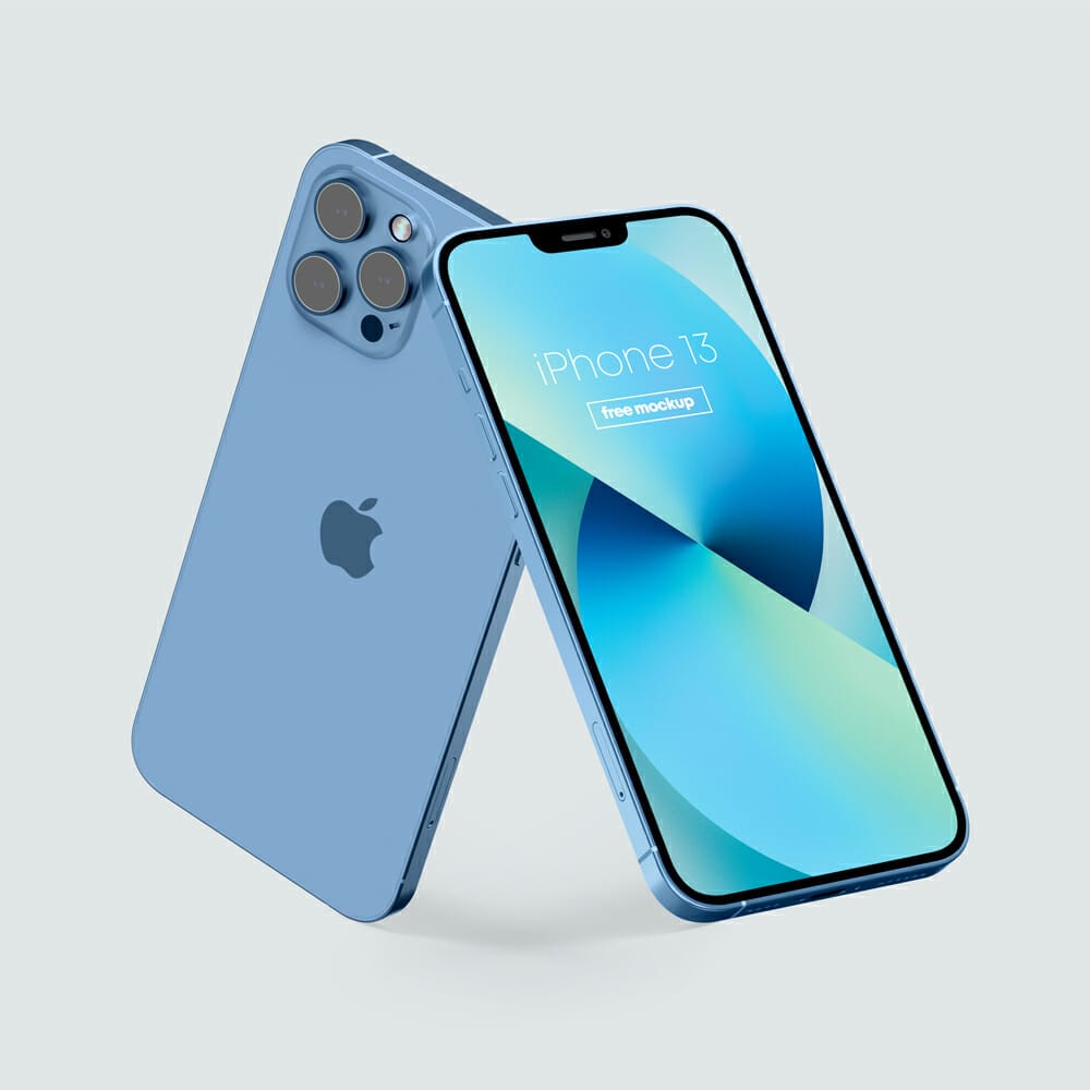 iPhone 13 (All Colors) Free Mockup
