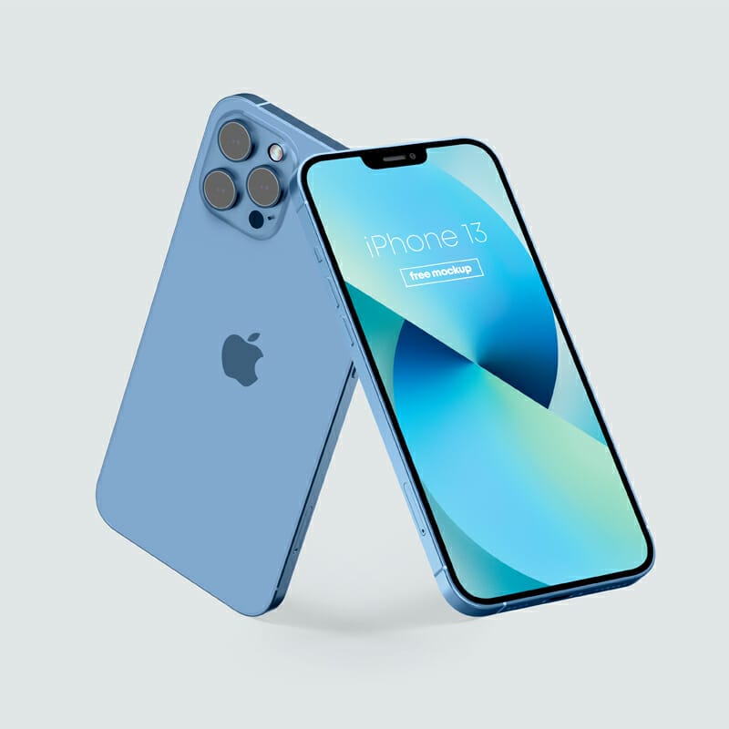 iPhone 13 (All Colors) Free Mockup