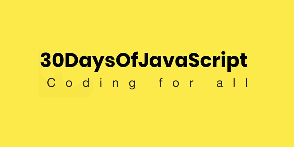 30 Days Of JavaScript