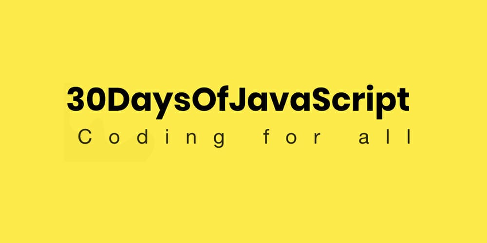 Ultimate Collection of JavaScript Learning Resources(FREE) 58 30 Days Of JavaScript