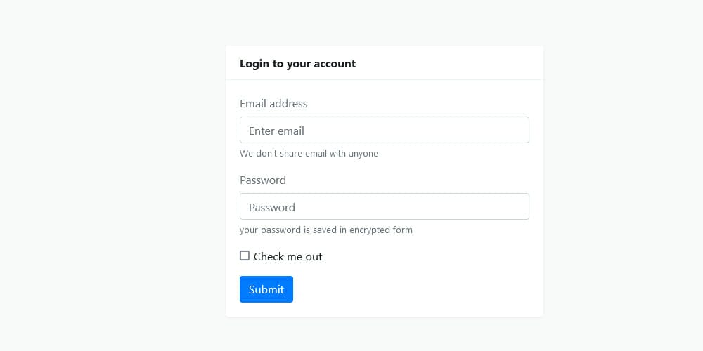 Best Free Bootstrap Login Forms 2