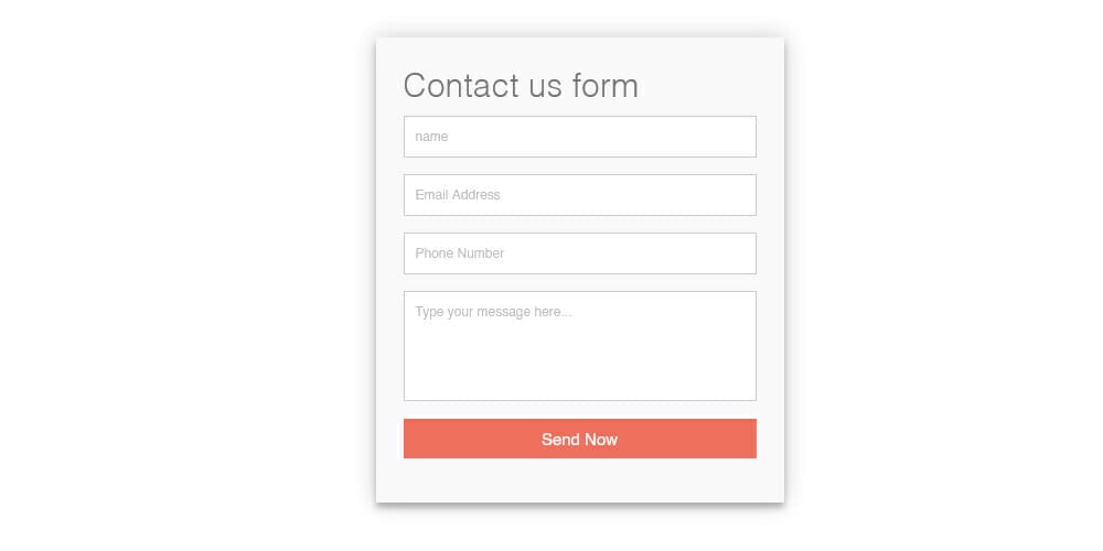 Bootstrap 4 Contact us Form 