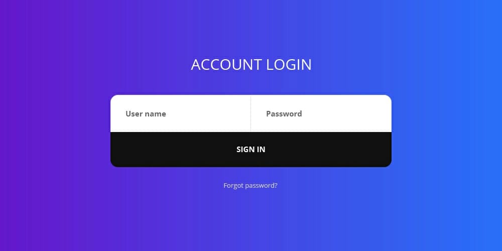 Bootstrap 4 Login Form