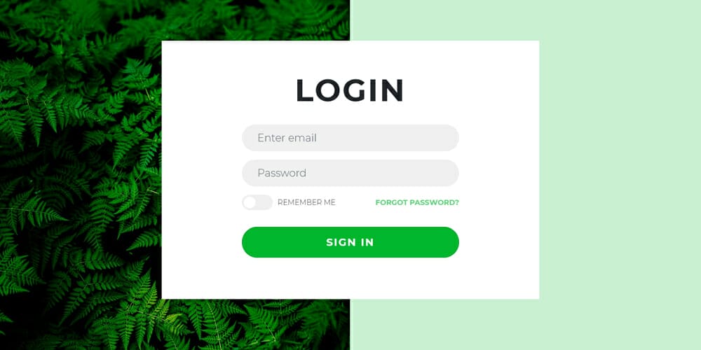 Bootstrap 4 Login Form Template