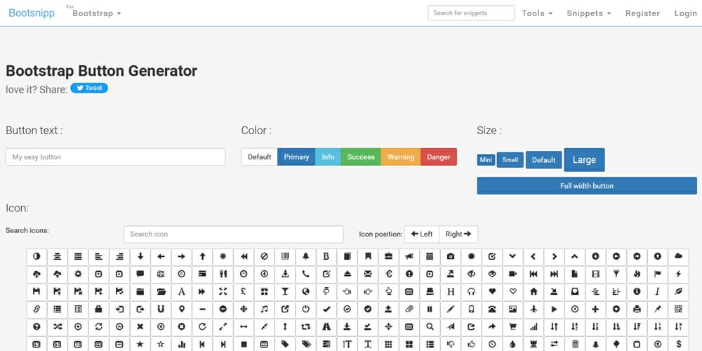 Free Bootstrap Button Generators Yes  Designs