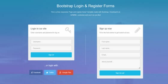 Free Bootstrap Form Templates – Yes Web Designs