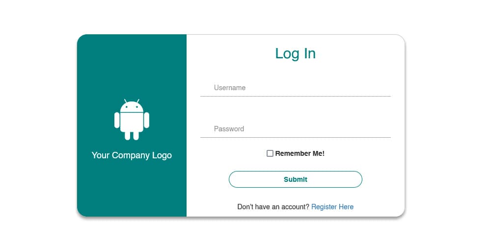 Bootstrap Login page