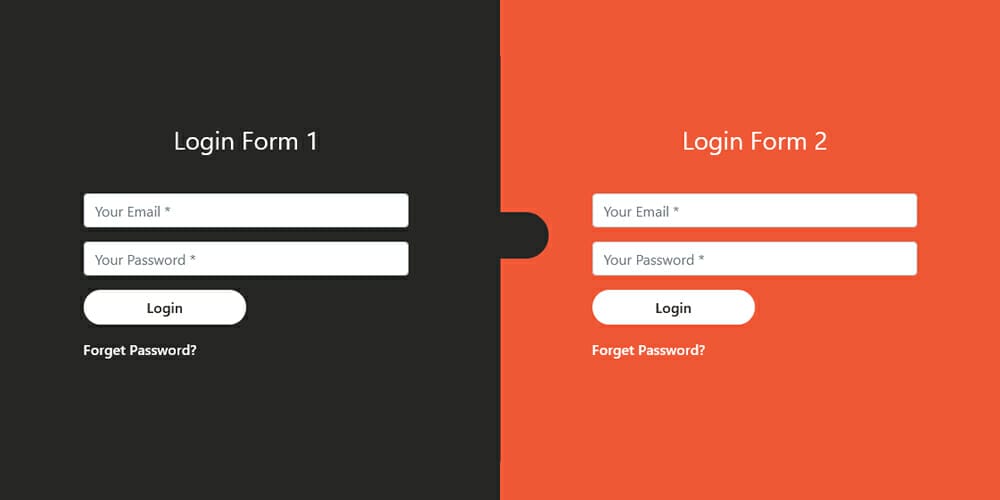 Bootstrap Two Login Form