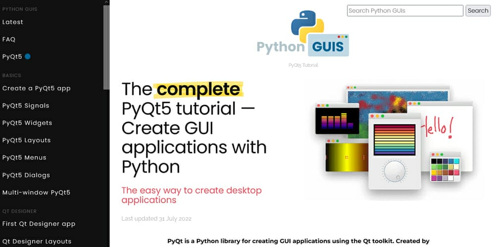 Discover the Best Places To Learn Python 39 Building GUI Apps with Python