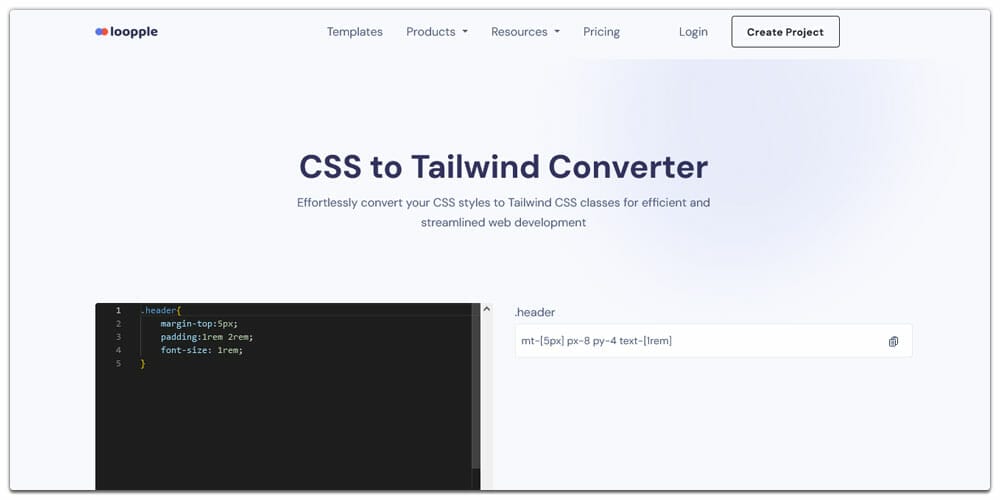 CSS to Tailwind Converter