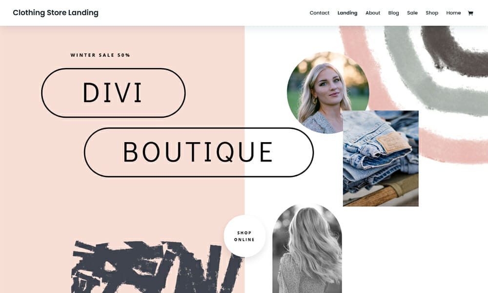 Clothing Store Layout Pack For Divi