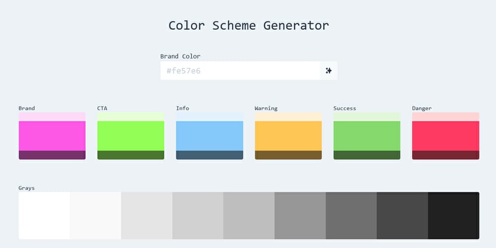 Free Tailwind CSS UI Components and Resources 65 Color Scheme Generator