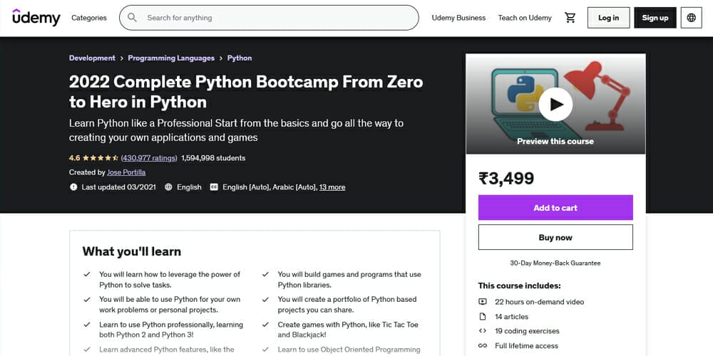 Discover the Best Places To Learn Python 111 Complete Python Bootcamp