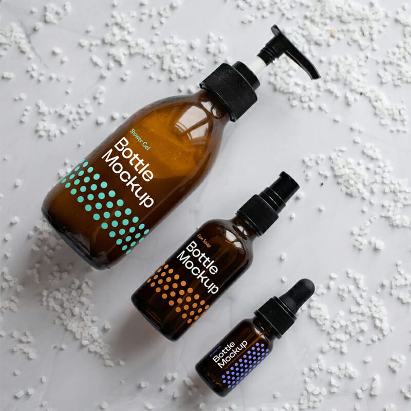 Cosmetics Set Mockup