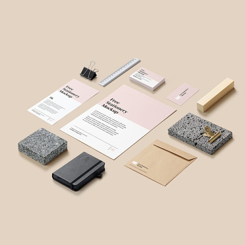 Customizable Stationery Mockup