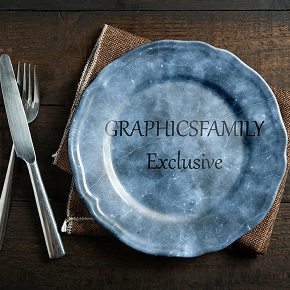 Dinner Plate Mockup