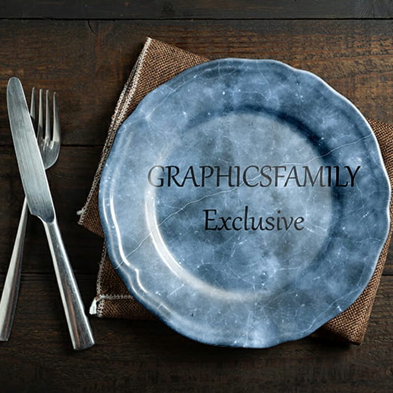 Dinner Plate Mockup