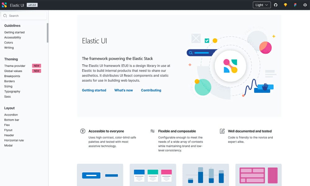100+ Best CSS Frameworks for Responsive Design 39 Elastic UI Framework