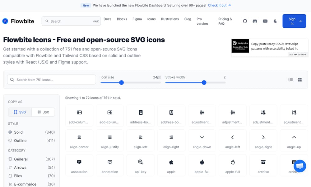 Flowbite Icons