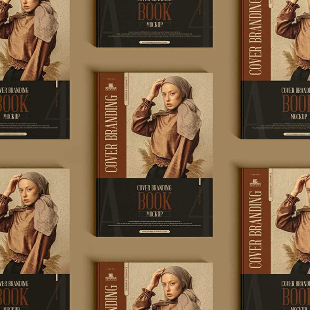 Free A4 Cover Branding Book Mockup