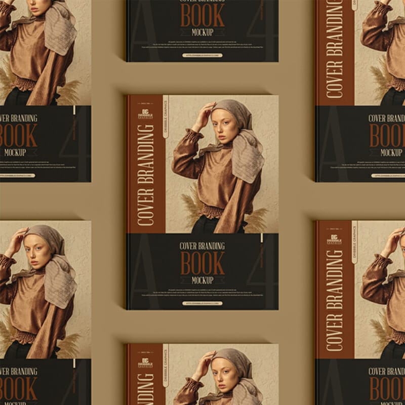 Free A4 Cover Branding Book Mockup