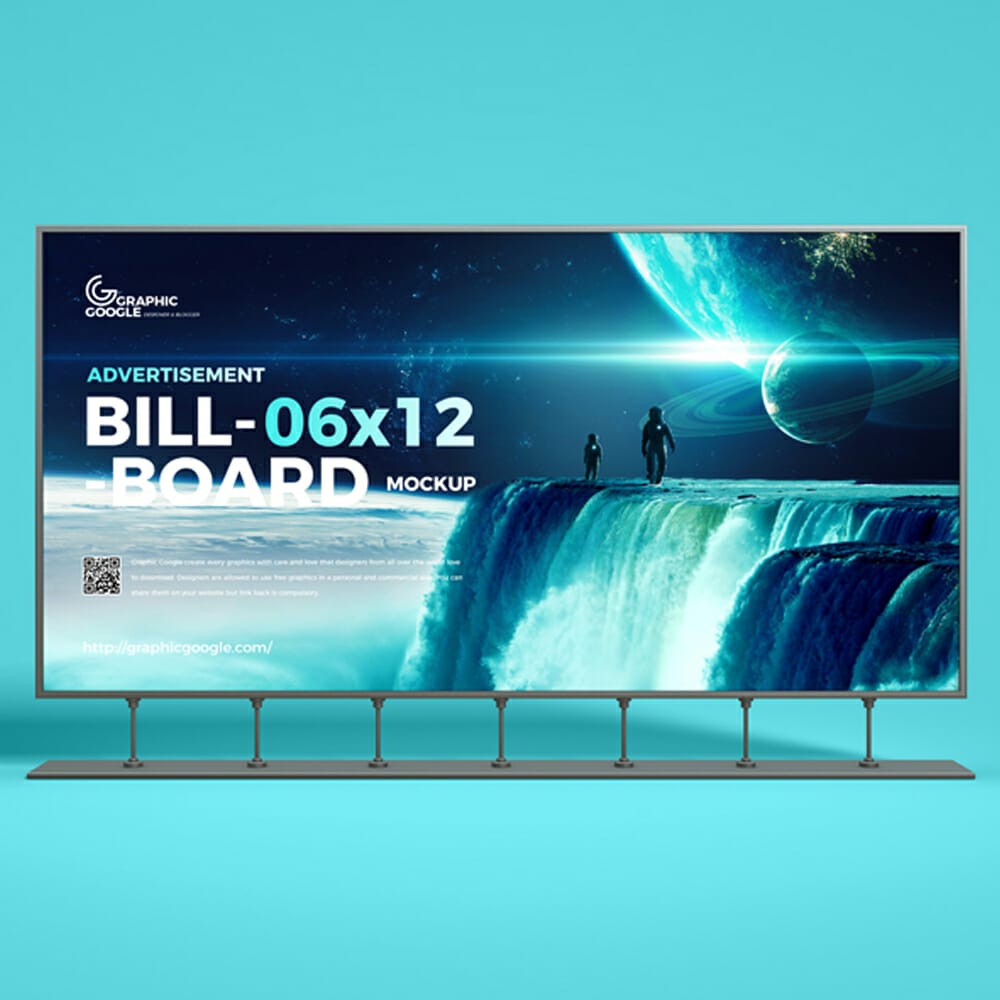 Free Advertisement 6×12 Billboard Mockup