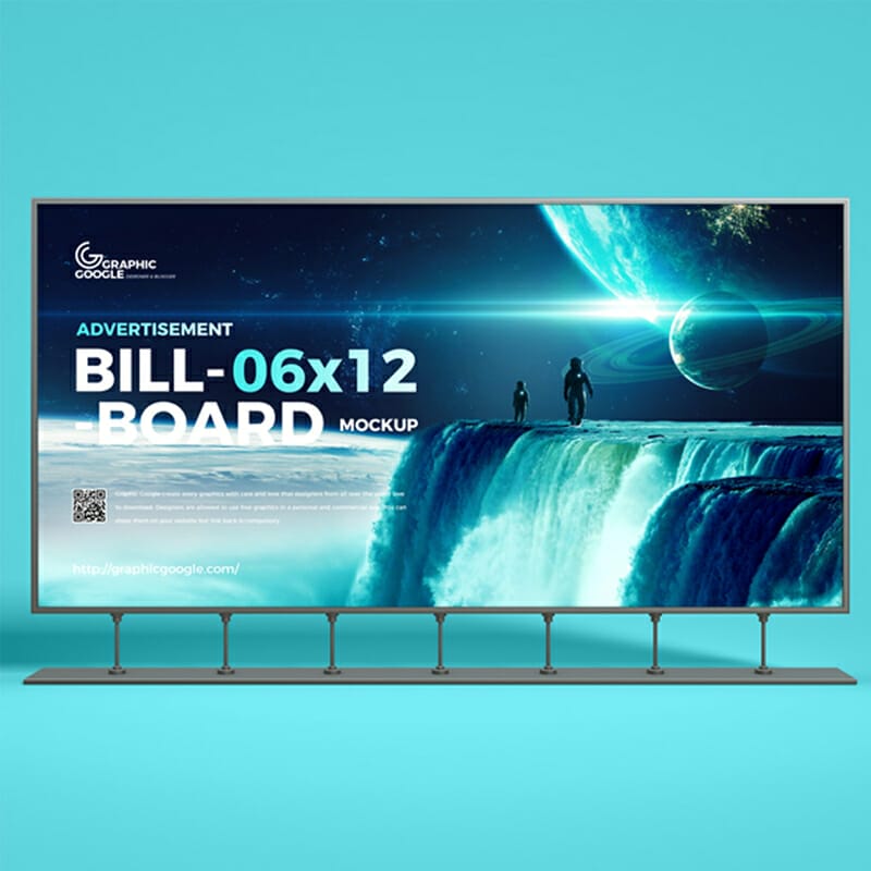 Free Advertisement 6×12 Billboard Mockup
