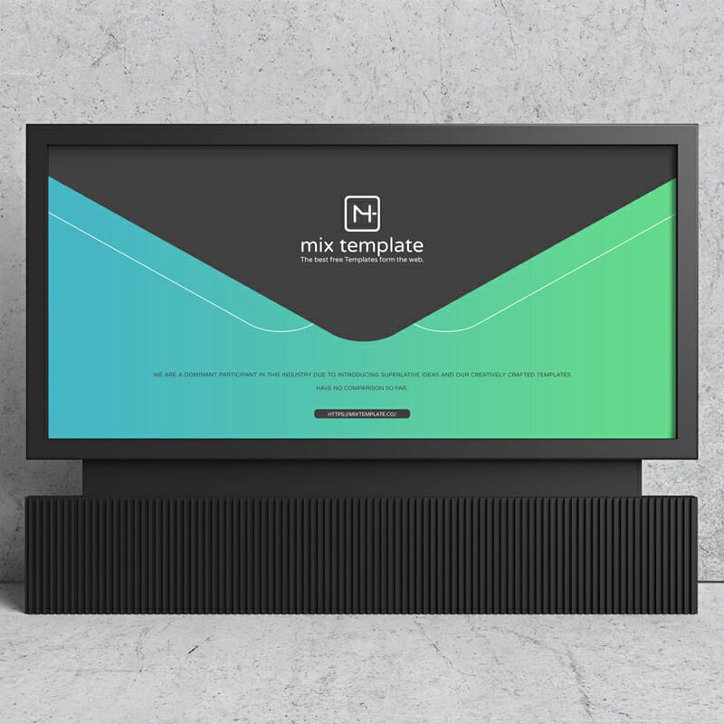 Free Advertisement Horizontal Billboard Mockup Template