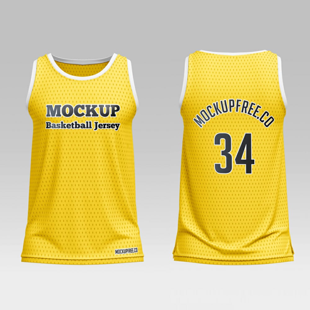 Free Basketball Jersey Mockup