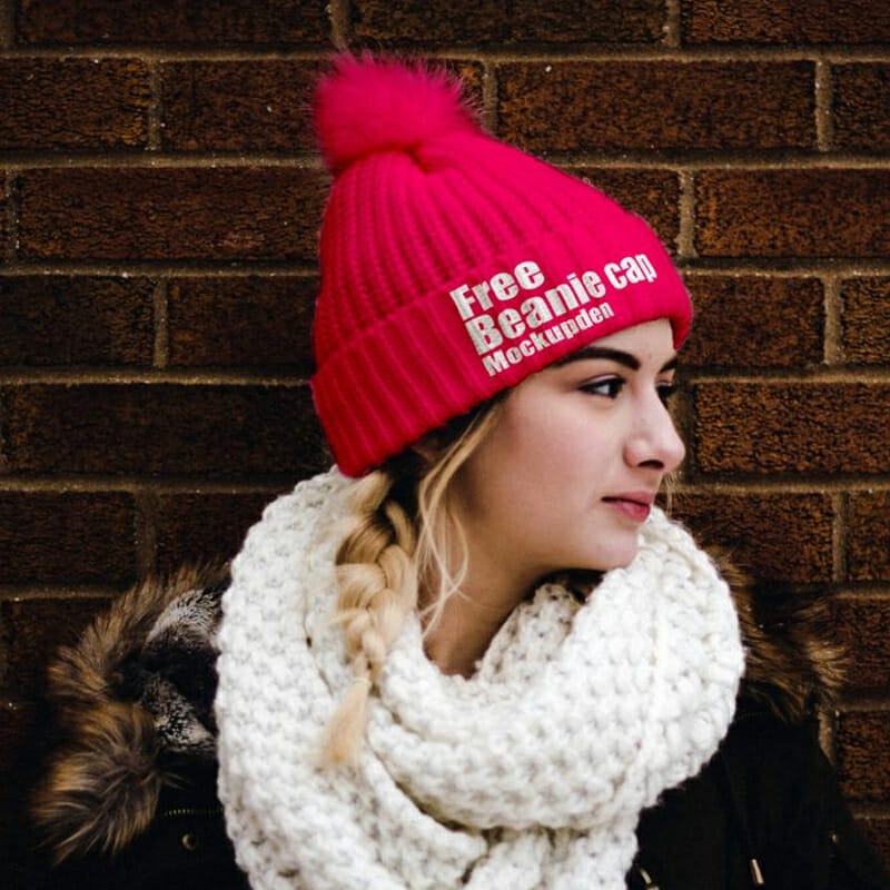 Free Beanie Hat Mockup PSD Template