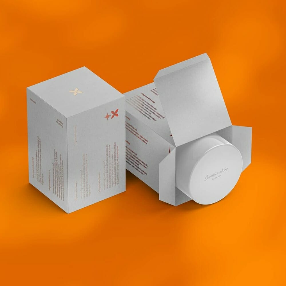 Free Cosmetic Package Mockup PSD