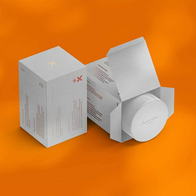 Free Cosmetic Package Mockup PSD