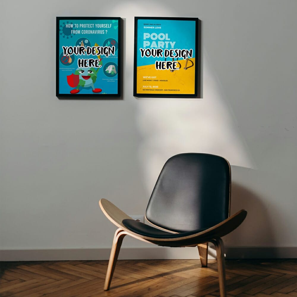 Free Double Poster Mockup