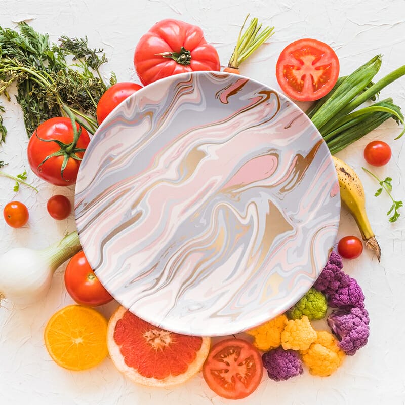 Free Food Plate Mockup PSD Template