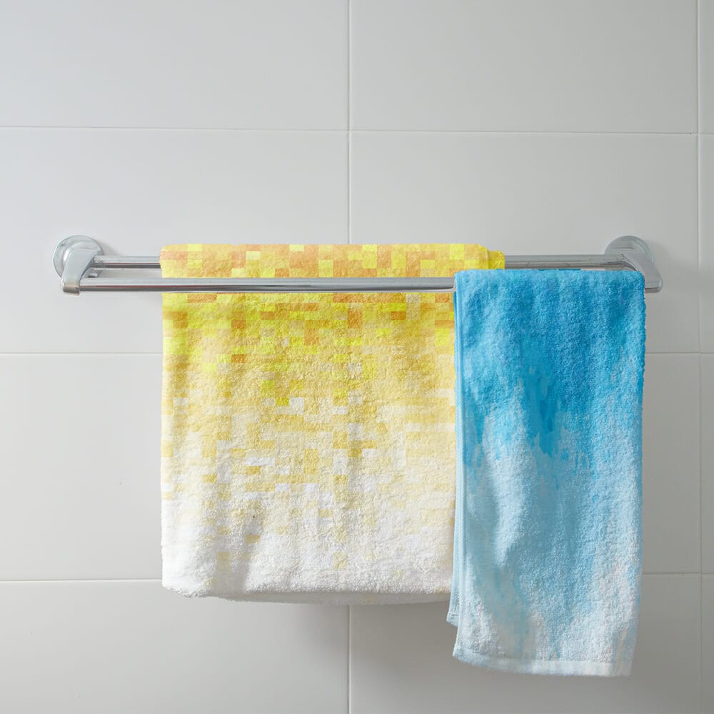 Free Hand Towel Mockup PSD Template