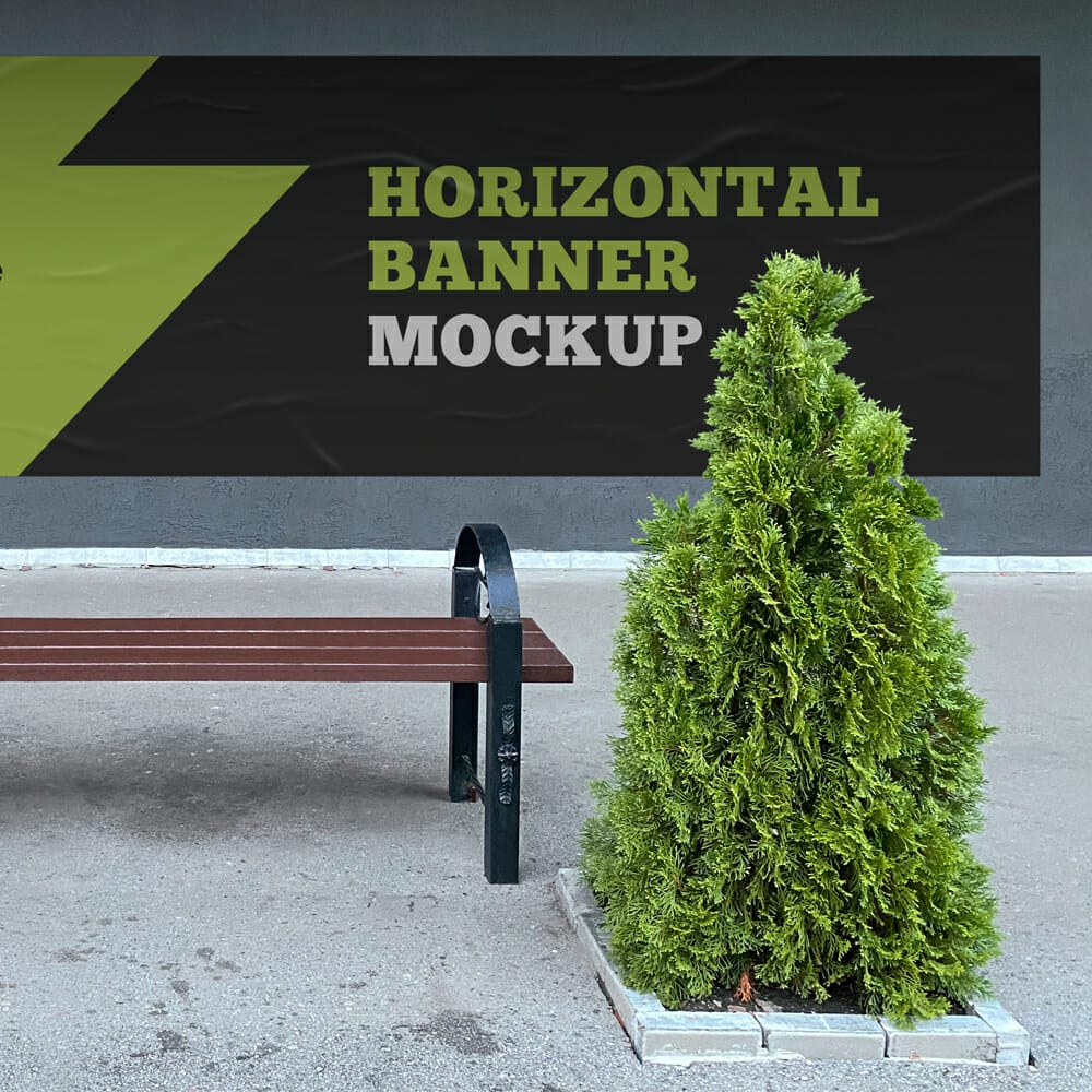 Free Horizontal Banner Mockup
