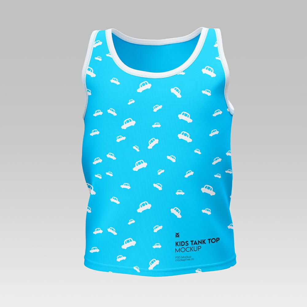 Free Kids Tank Top Mockup