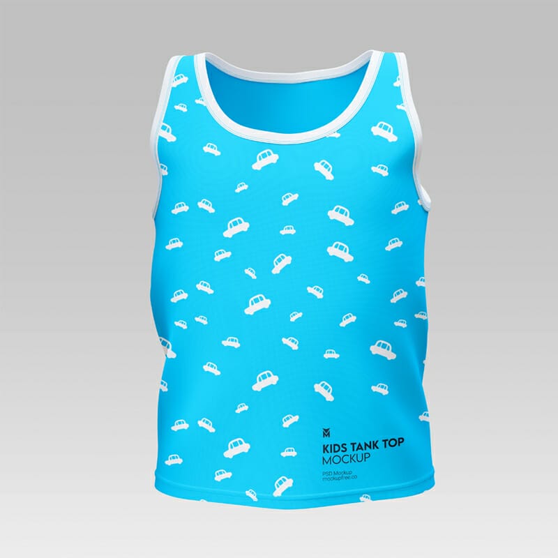 Free Kids Tank Top Mockup