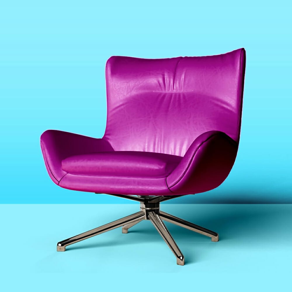 Free Luxury CEO Leather Office Chair Mockup