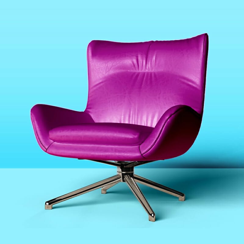 Free Luxury CEO Leather Office Chair Mockup