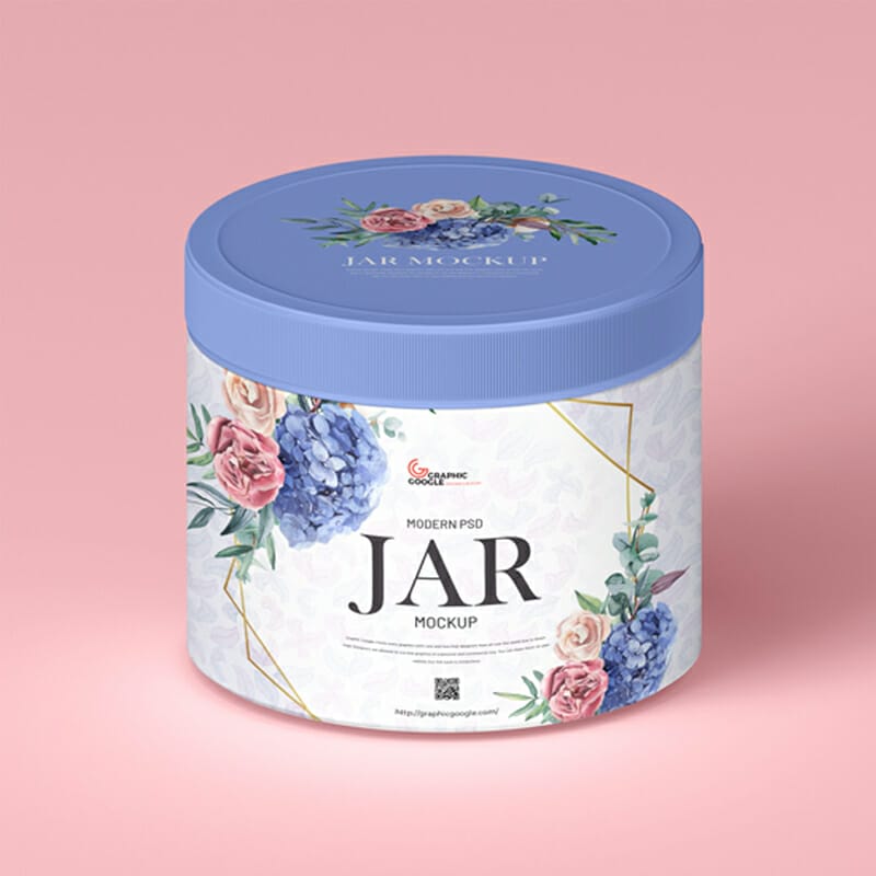 Free Modern PSD Jar Mockup