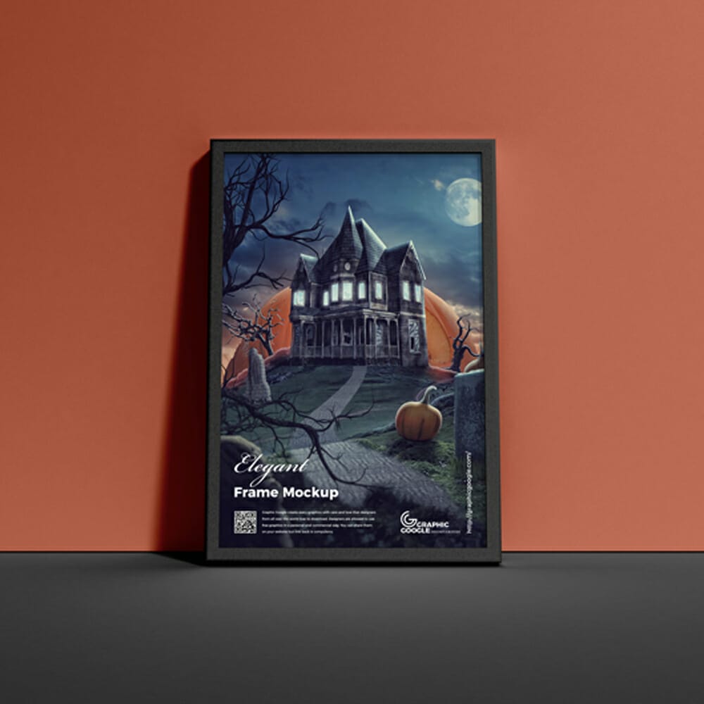 Free PSD Elegant Frame Mockup