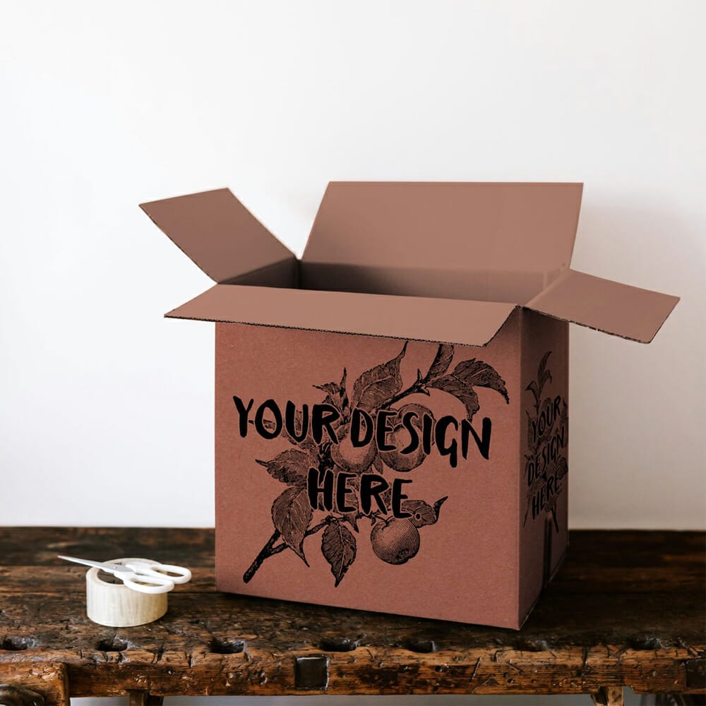 Free Packaging Box Mockup