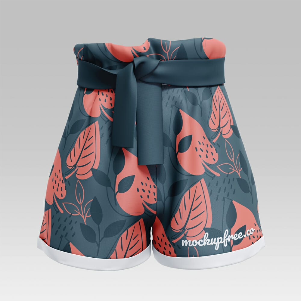 Free Paperbag Shorts Mockup