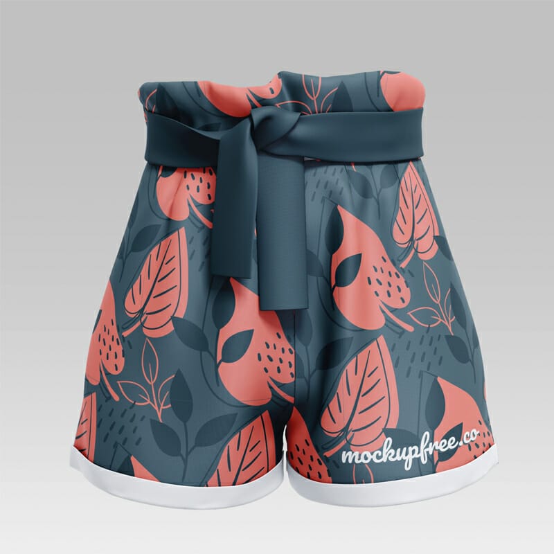 Free Paperbag Shorts Mockup
