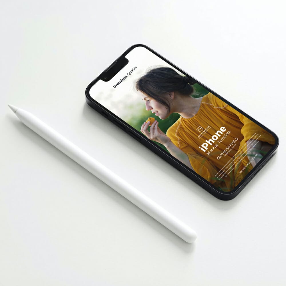 Free Premium iPhone Mockup Template