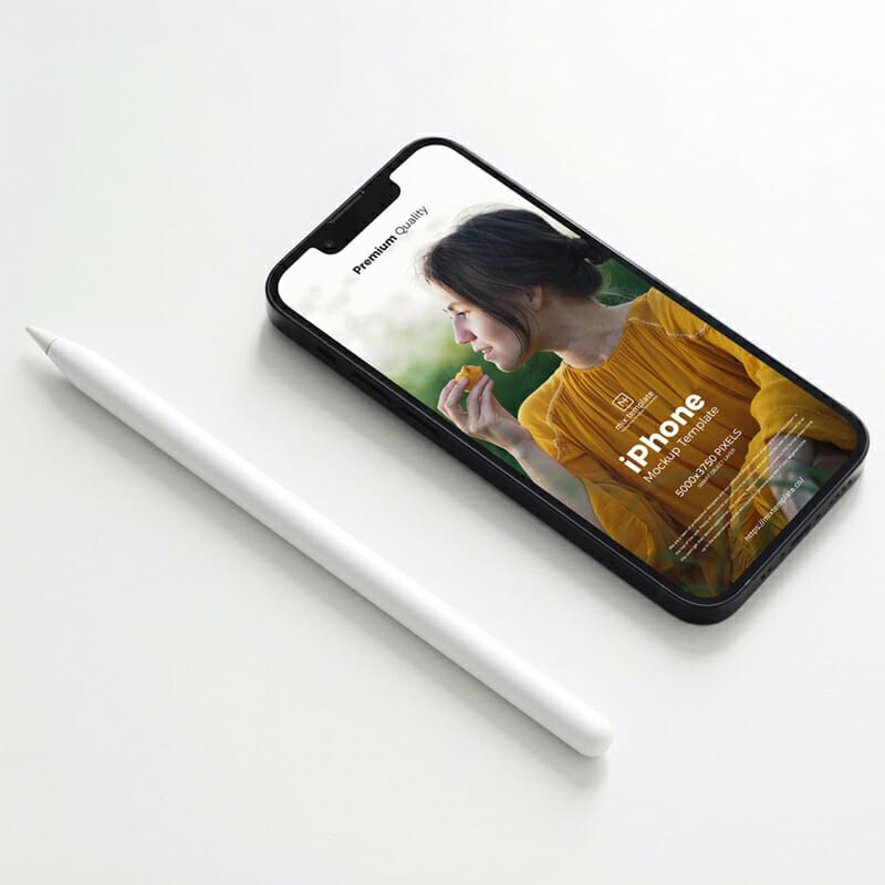 Free Premium iPhone Mockup Template