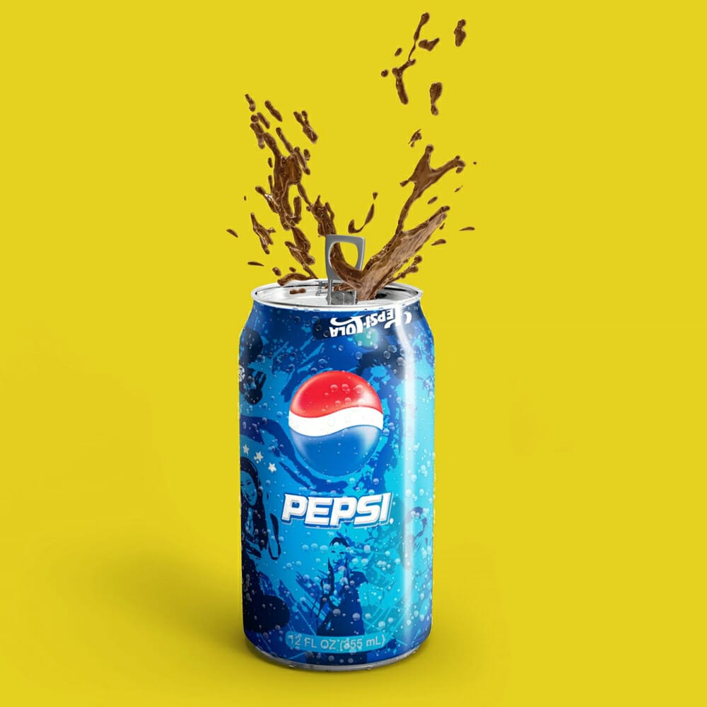 Free Soda Can Mockup